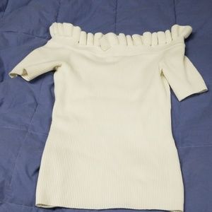 Boston Proper off shoulder stretch shirt S